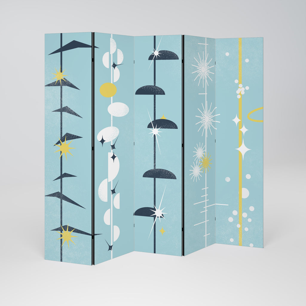 PATHS TO HAPPINESS 5-Panel Room Divider
