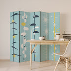 PATHS TO HAPPINESS 5-Panel Room Divider