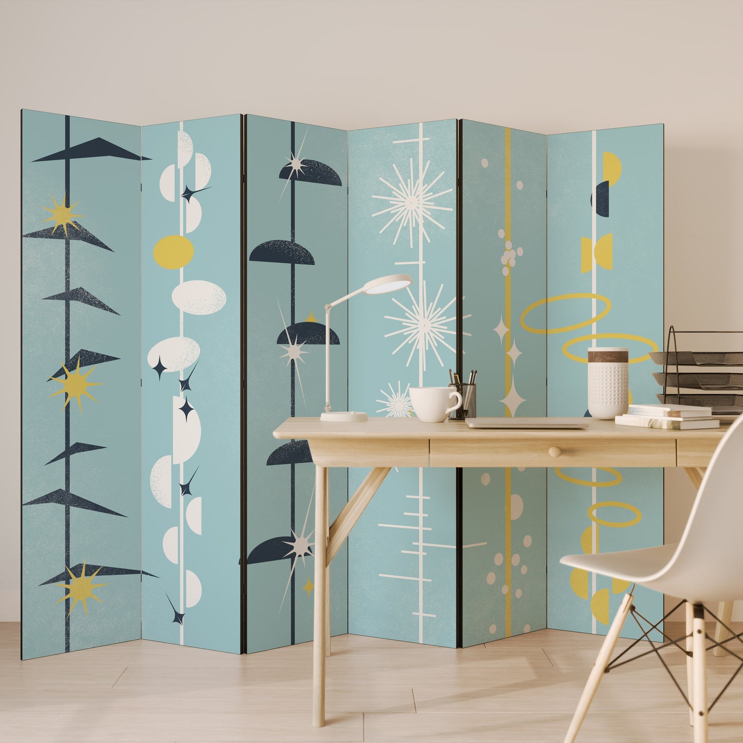 PATHS TO HAPPINESS 6-Panel Room Divider