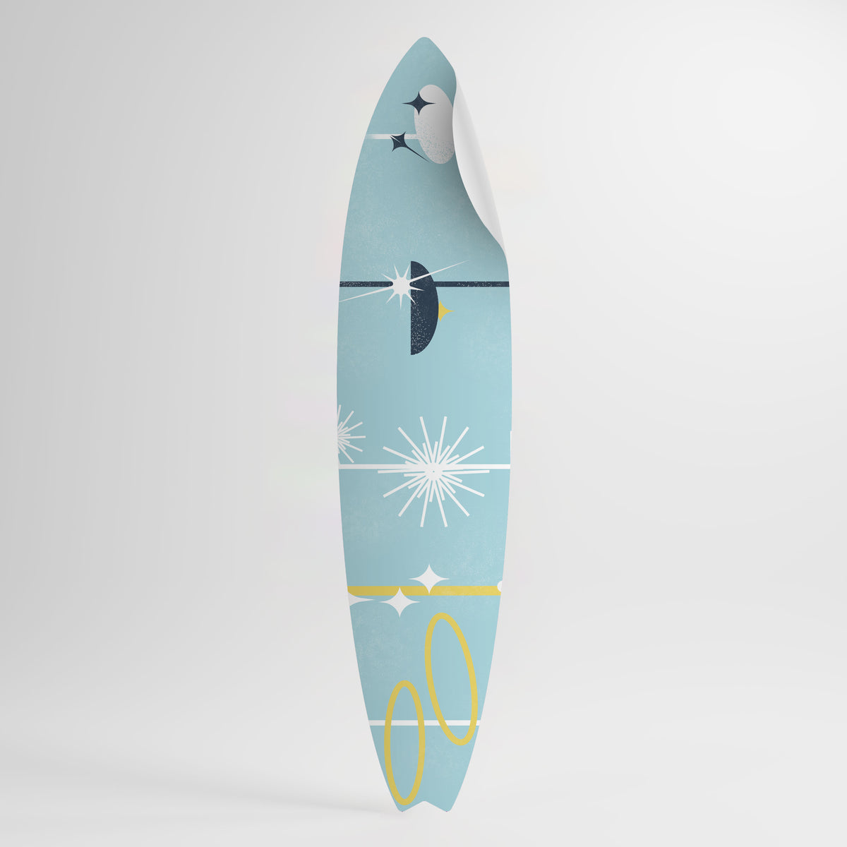 PATHS TO HAPPINESS Vinilo decorativo de tabla de surf
