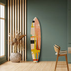 INTERSTELLAR VIBES Panel decorativo de tabla de surf