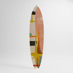 INTERSTELLAR VIBES Panel decorativo de tabla de surf