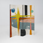 INTERSTELLAR VIBES Biombo Decorativo de 4 Paneles