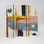 INTERSTELLAR VIBES Biombo Decorativo de 5 Paneles