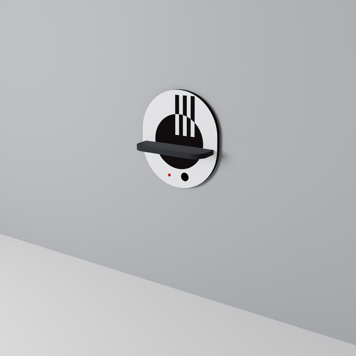 BLACK AND WHITE COMBINATION Art Shelf