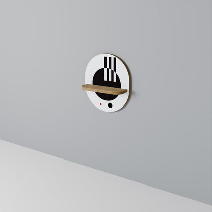 BLACK AND WHITE COMBINATION Art Shelf