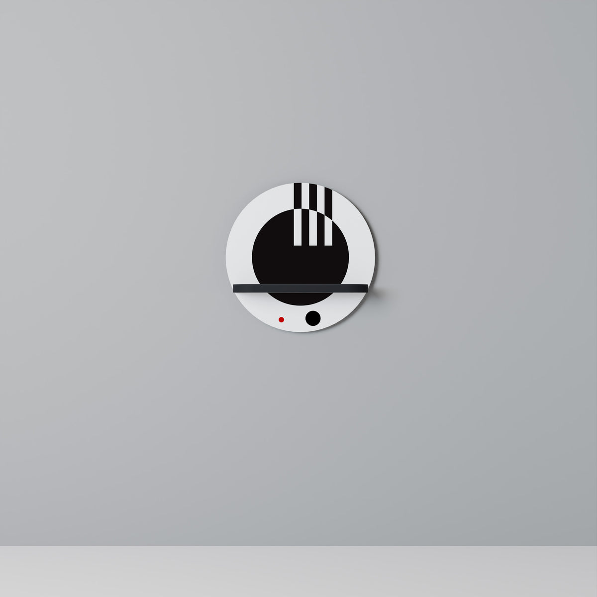 BLACK AND WHITE COMBINATION Art Shelf
