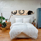 BLACK AND WHITE COMBINATION Panel decorativo de tabla de surf