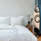 BLACK AND WHITE COMBINATION Panel decorativo de tabla de surf