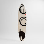 BLACK AND WHITE COMBINATION Panel decorativo de tabla de surf