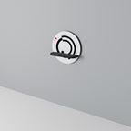 ORBITAL FLOW Round Art Shelf In Black Finish