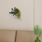 WONDERLAND VEGETATION Estante Ovalado Decorativo en Acabado Negro