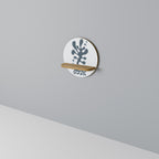 WONDERLAND VEGETATION Estante Redondo Decorativo en Efecto Roble