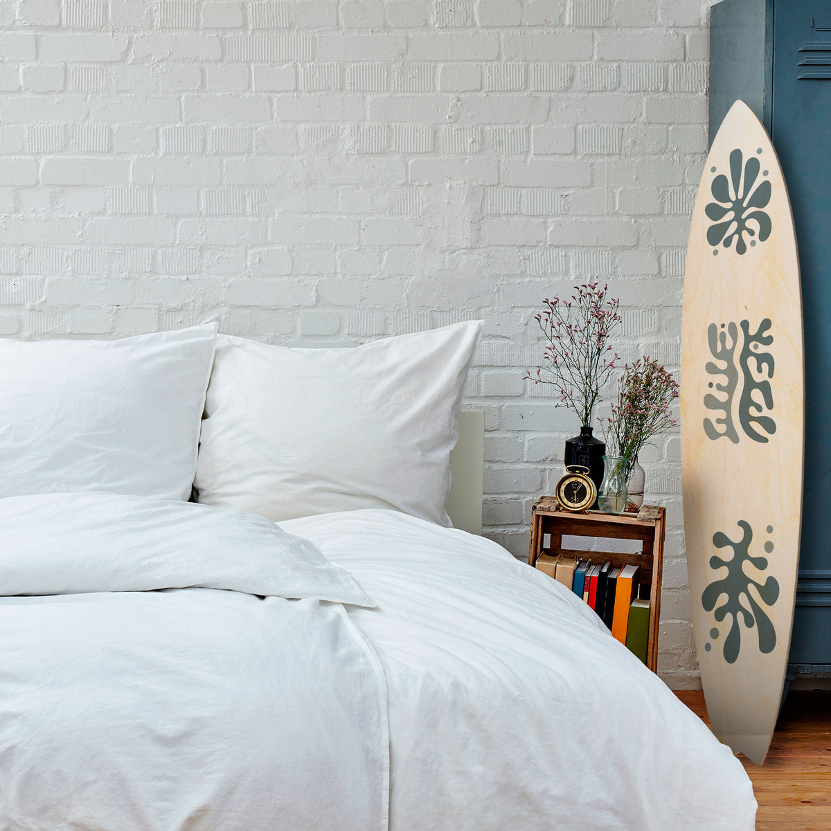 WONDERLAND VEGETATION Panel decorativo de tabla de surf