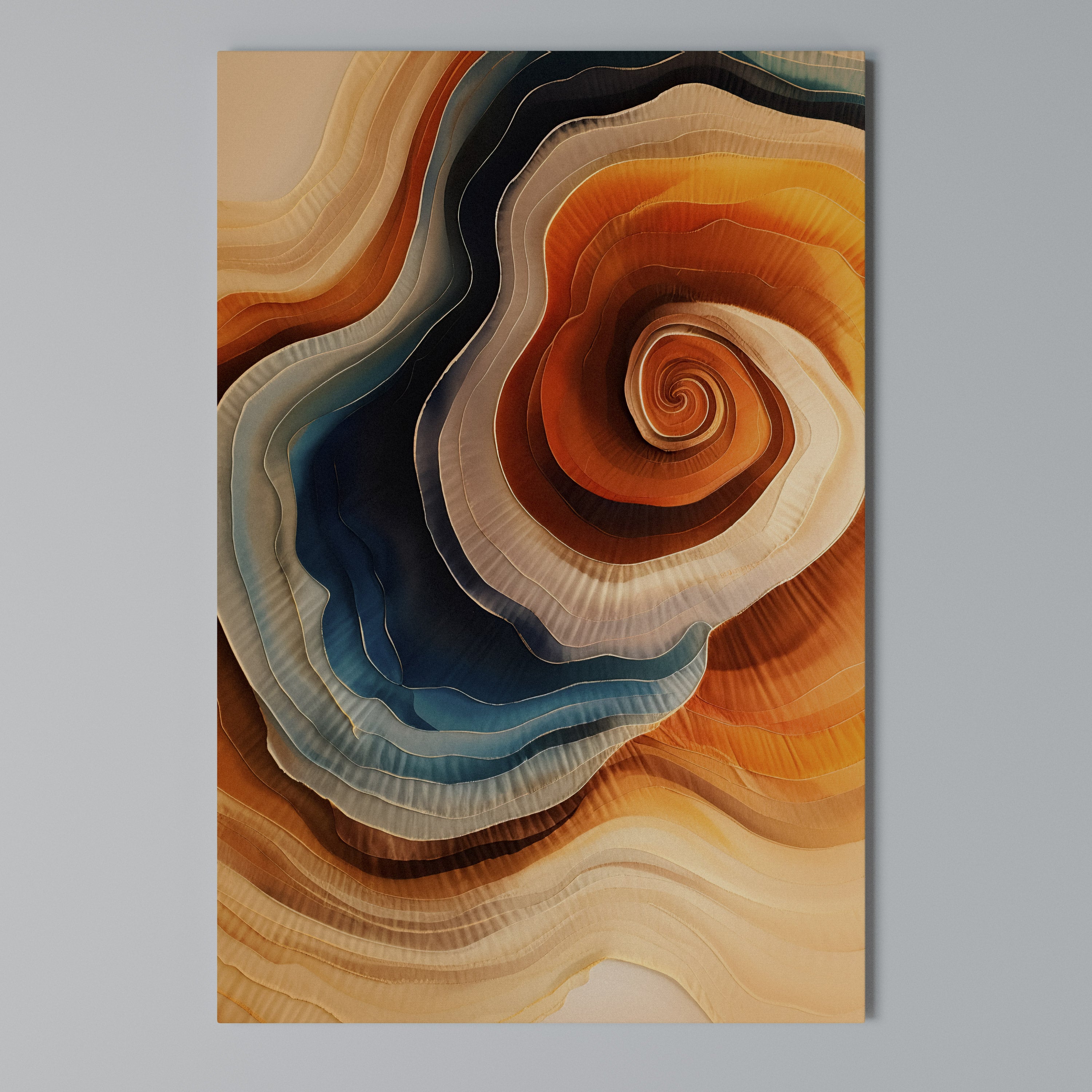 SPIRALING DREAMSCAPE Cuadro en lienzo vertical