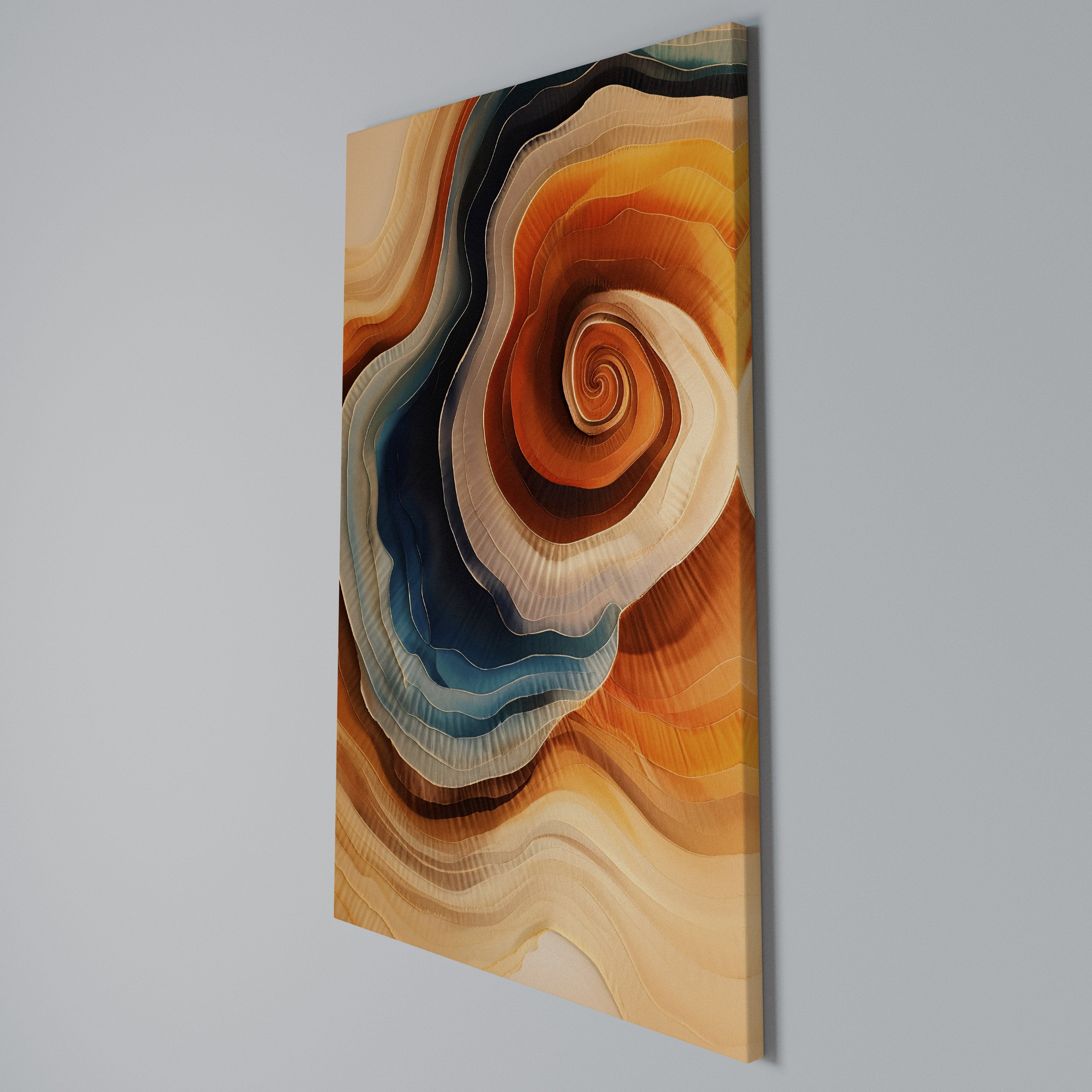 SPIRALING DREAMSCAPE Cuadro en lienzo vertical