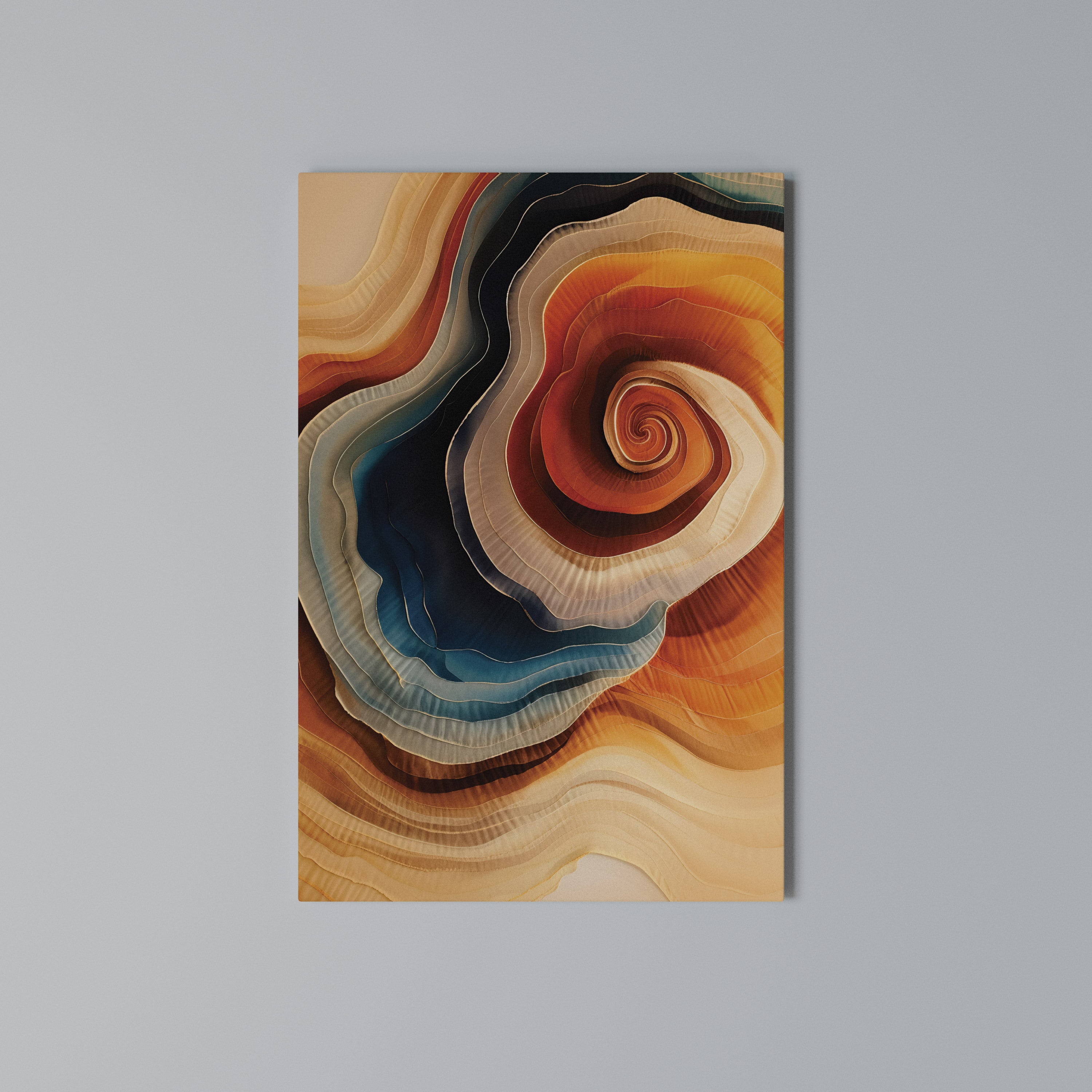 SPIRALING DREAMSCAPE Cuadro en lienzo vertical