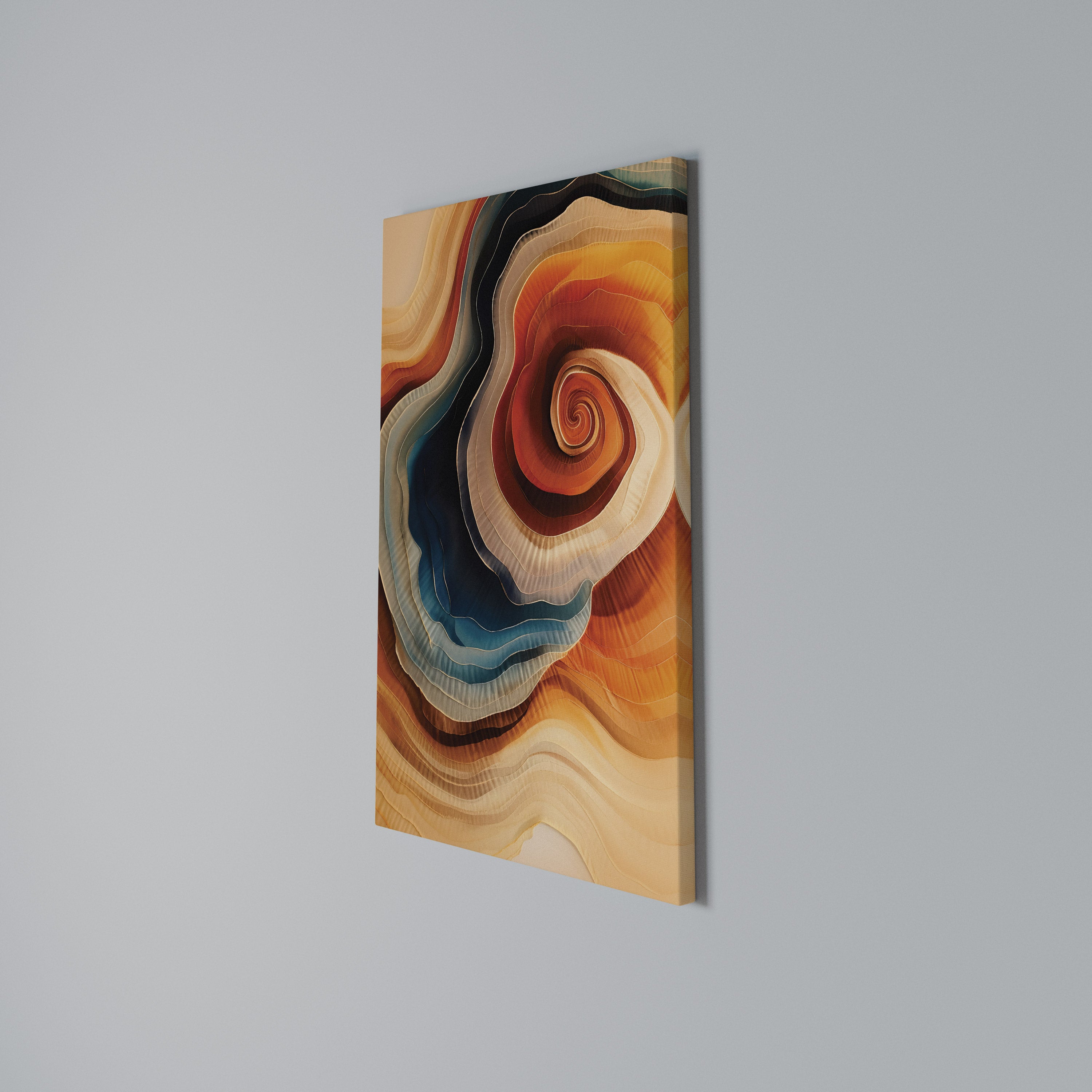 SPIRALING DREAMSCAPE Cuadro en lienzo vertical