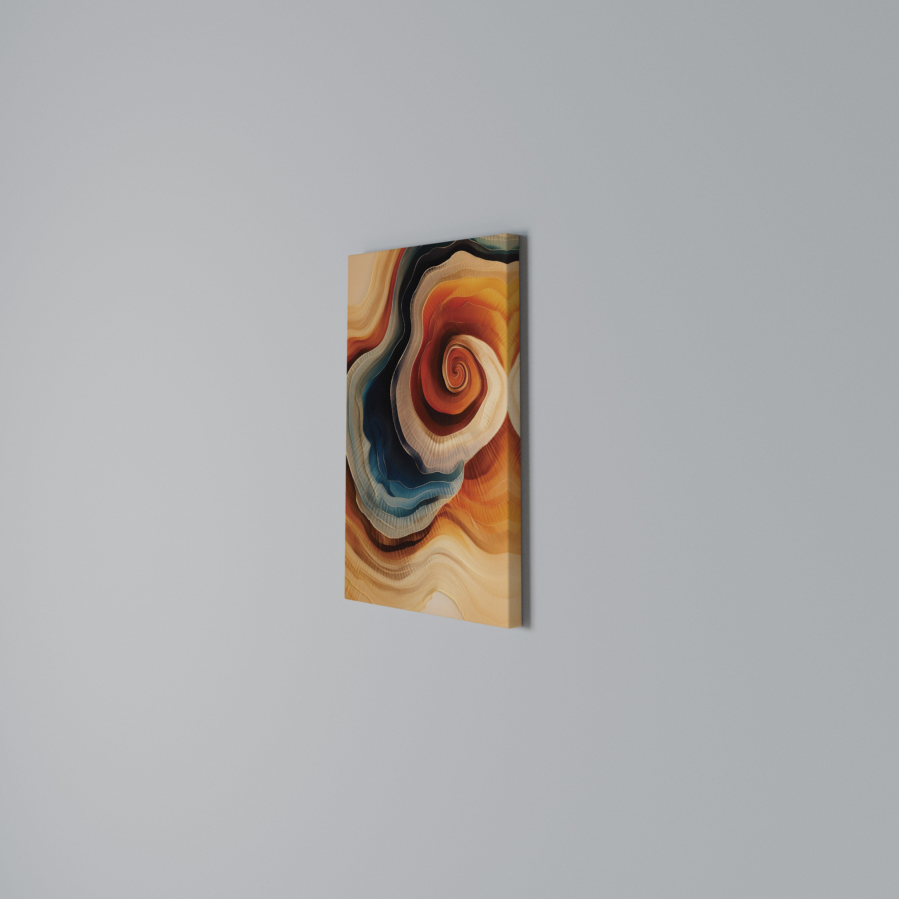 SPIRALING DREAMSCAPE Cuadro en lienzo vertical