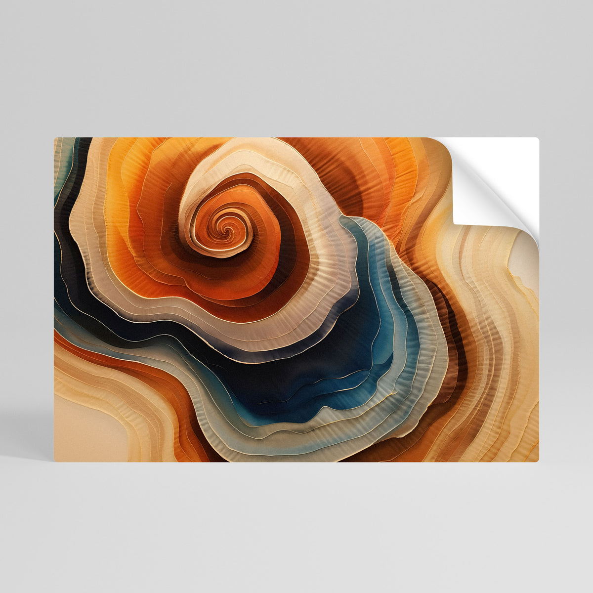 SPIRALING DREAMSCAPE Póster adhesivo horizontal