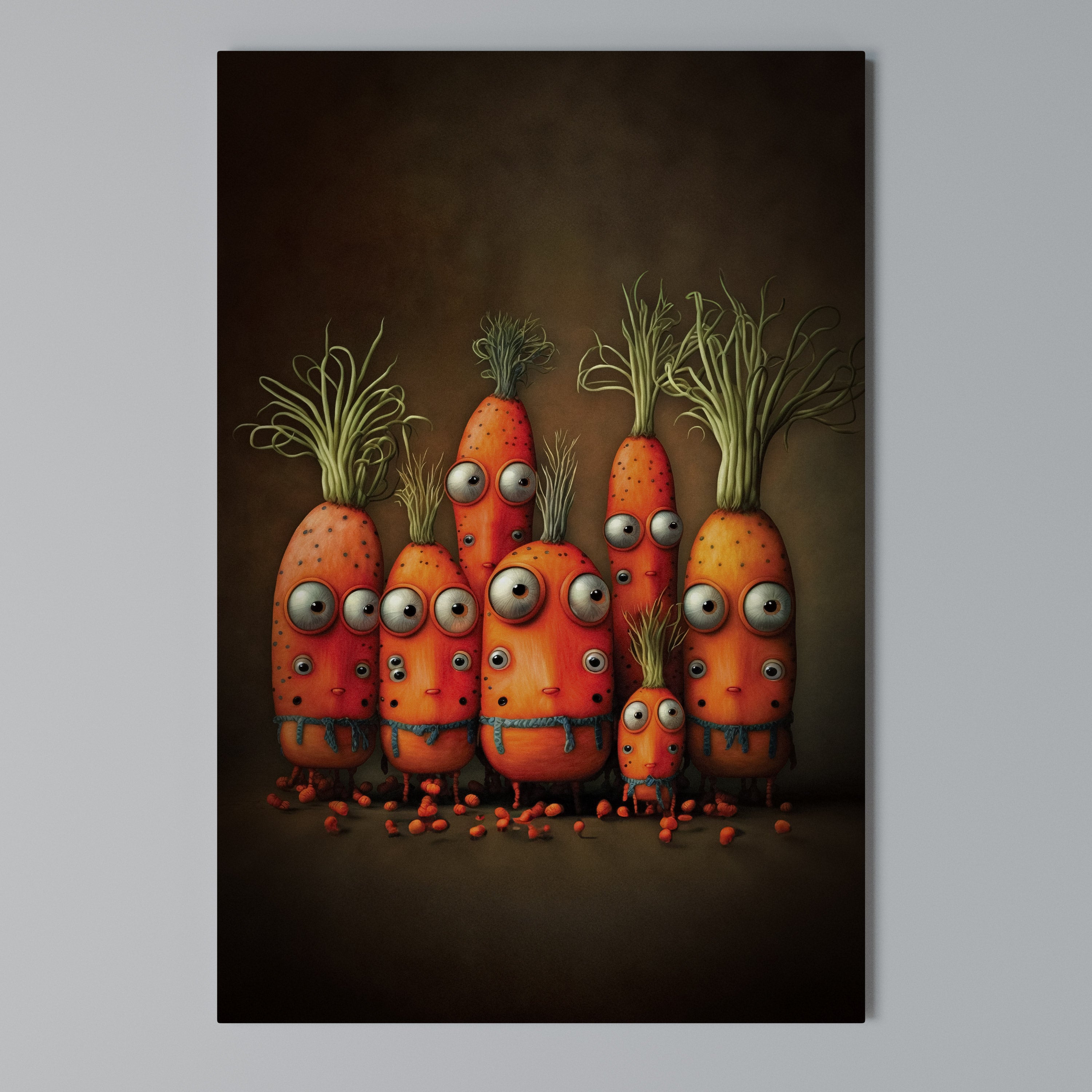 CUTE OR SCARY Cuadro en lienzo vertical