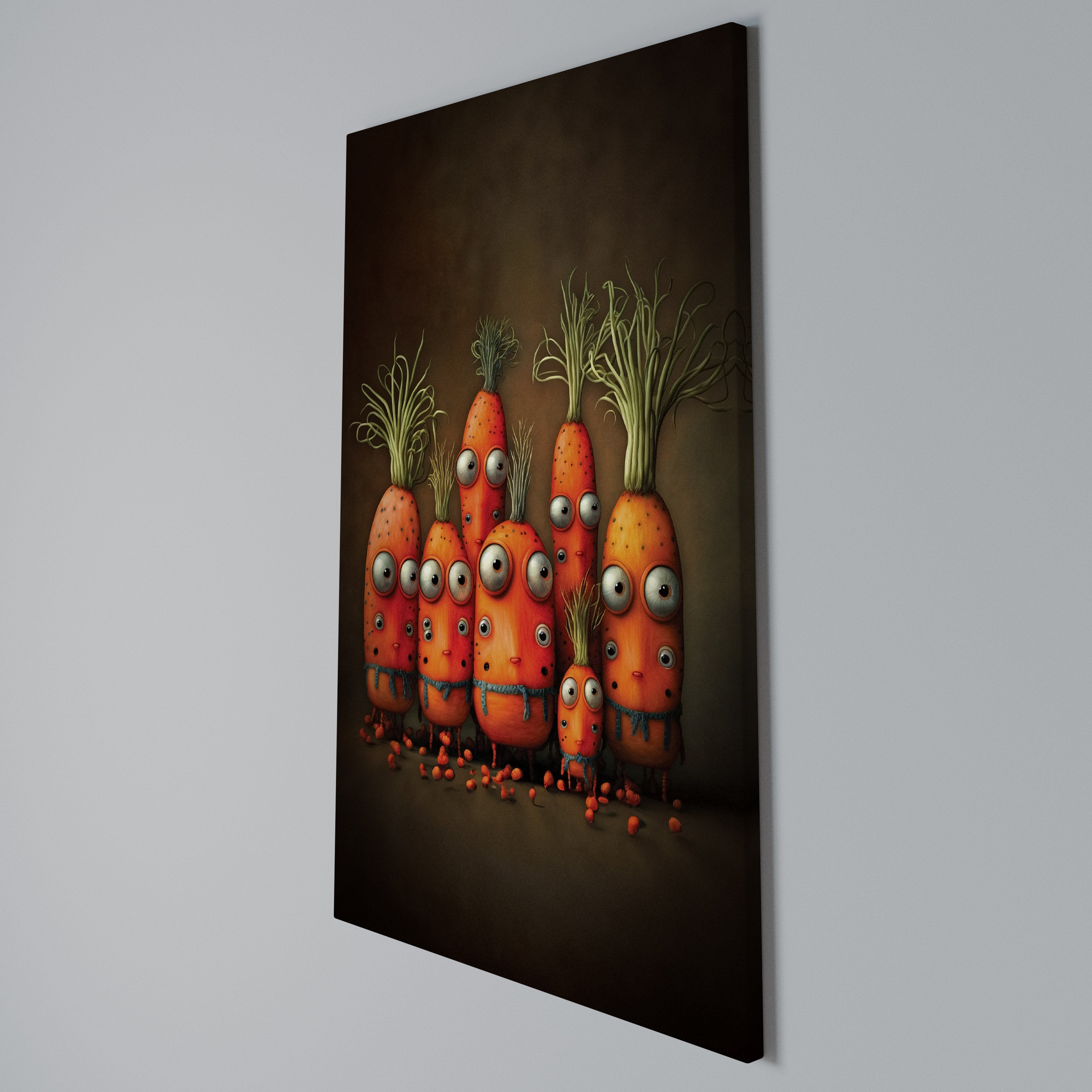 CUTE OR SCARY Cuadro en lienzo vertical