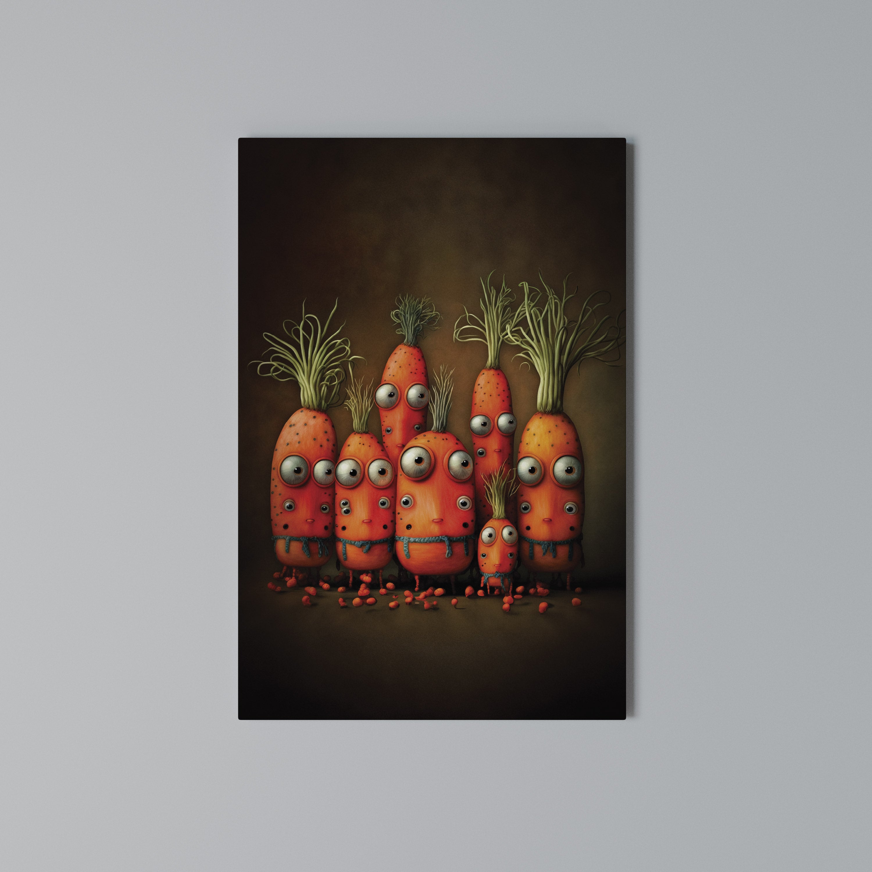 CUTE OR SCARY Cuadro en lienzo vertical