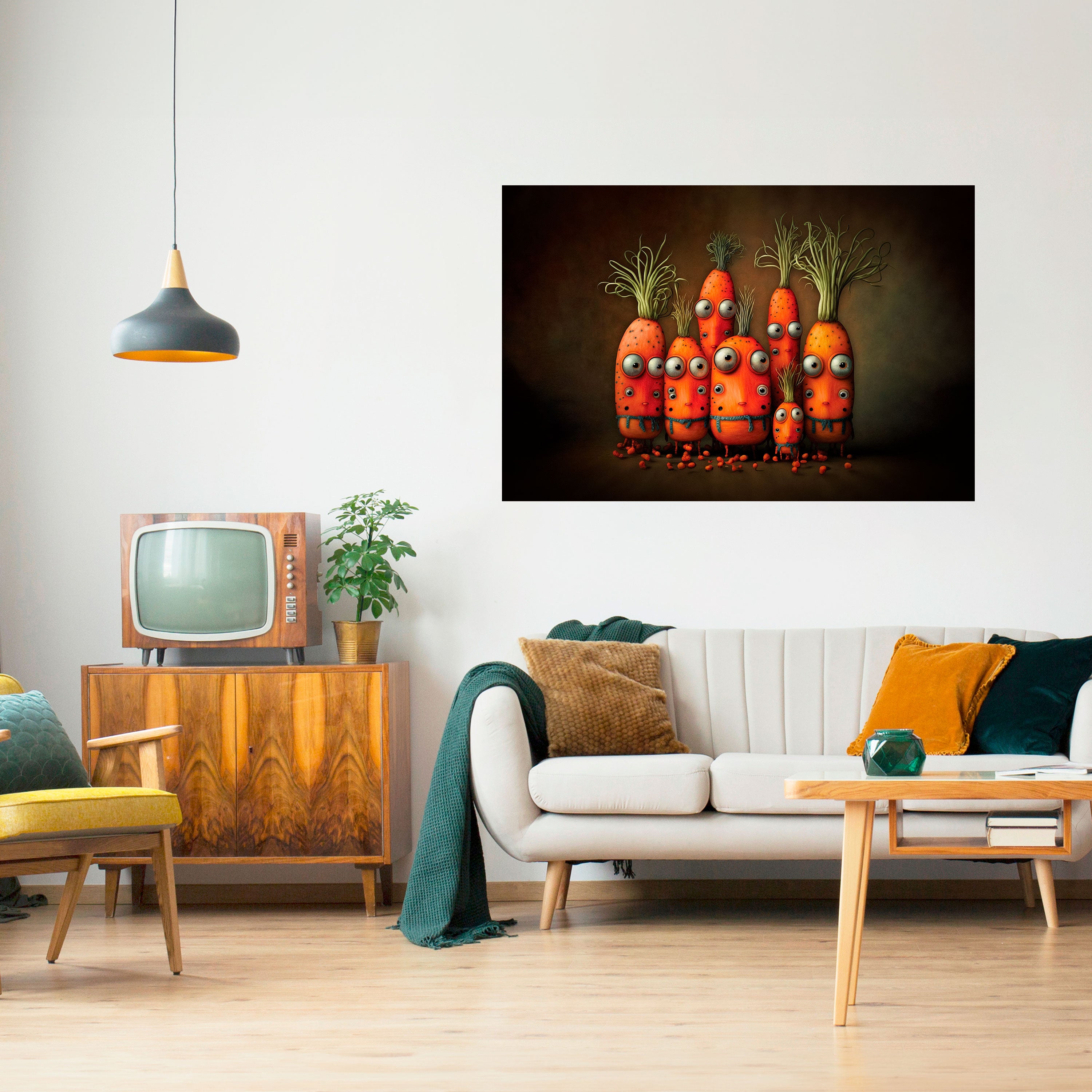 Póster horizontal autoadhesivo "LINDO O ATERRADOR"