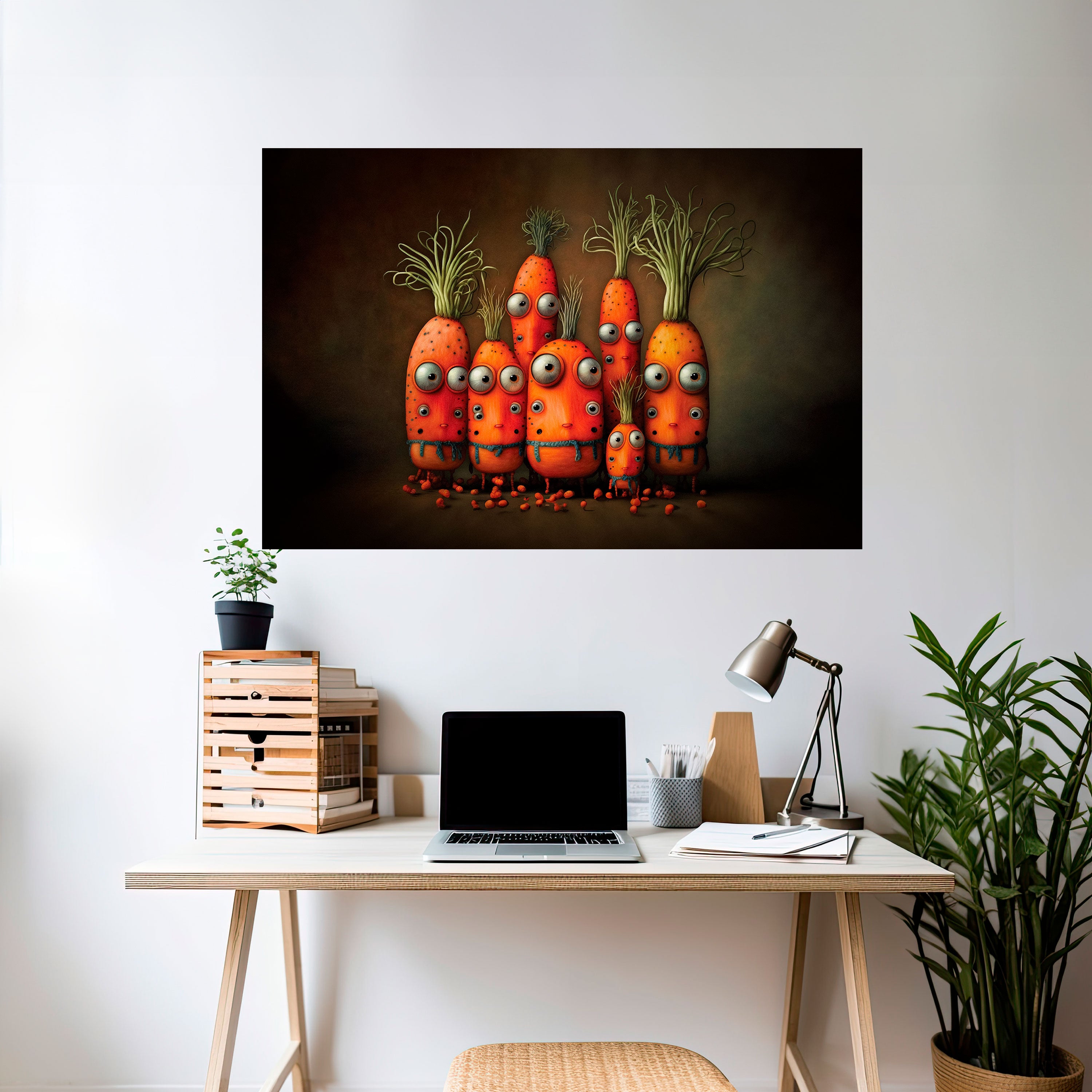 Póster horizontal autoadhesivo "LINDO O ATERRADOR"