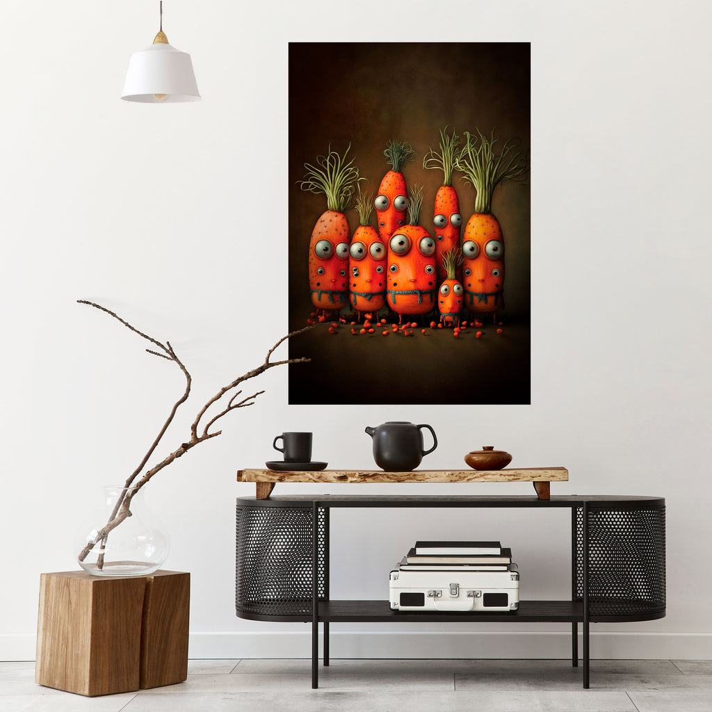 CUTE OR SCARY Peel and Stick Vertical Poster