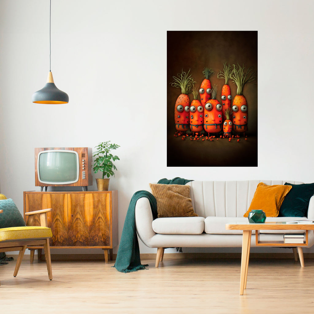 CUTE OR SCARY Peel and Stick Vertical Poster