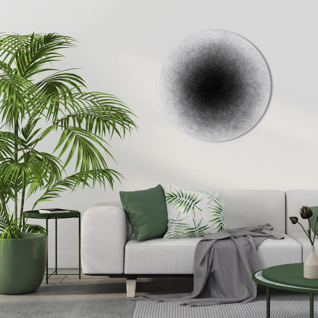 BLACK HOLE Round Wall Art