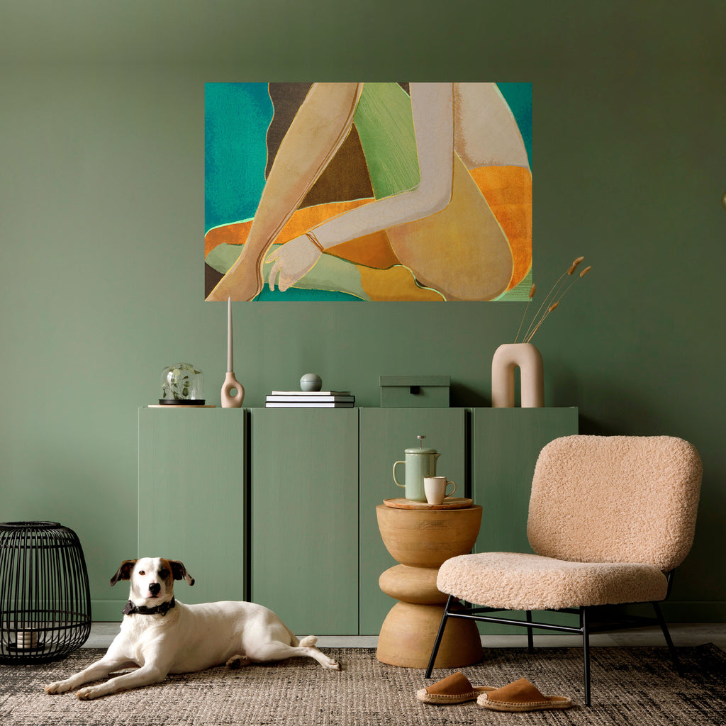 ESPERANDO EL AMOR Póster horizontal autoadhesivo