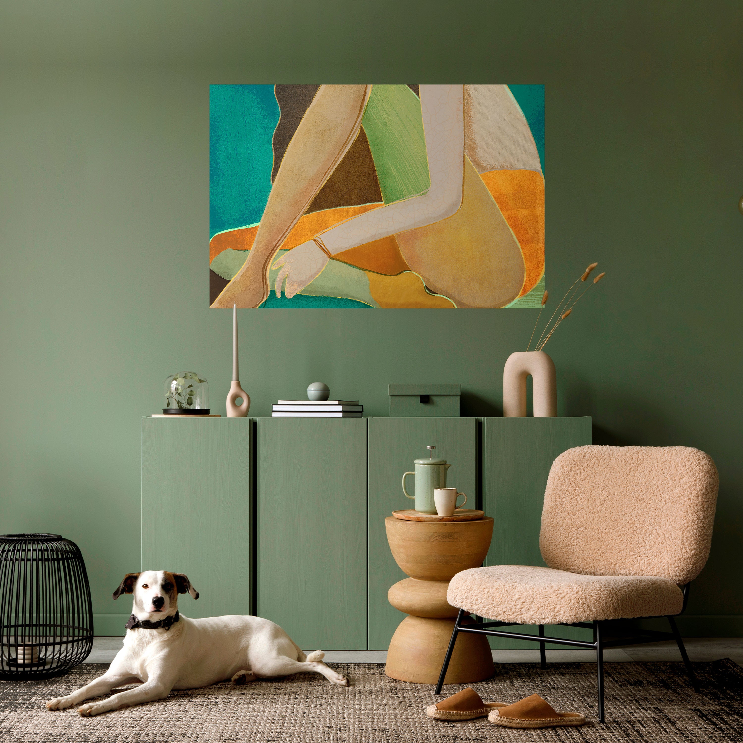 ESPERANDO EL AMOR Póster horizontal autoadhesivo