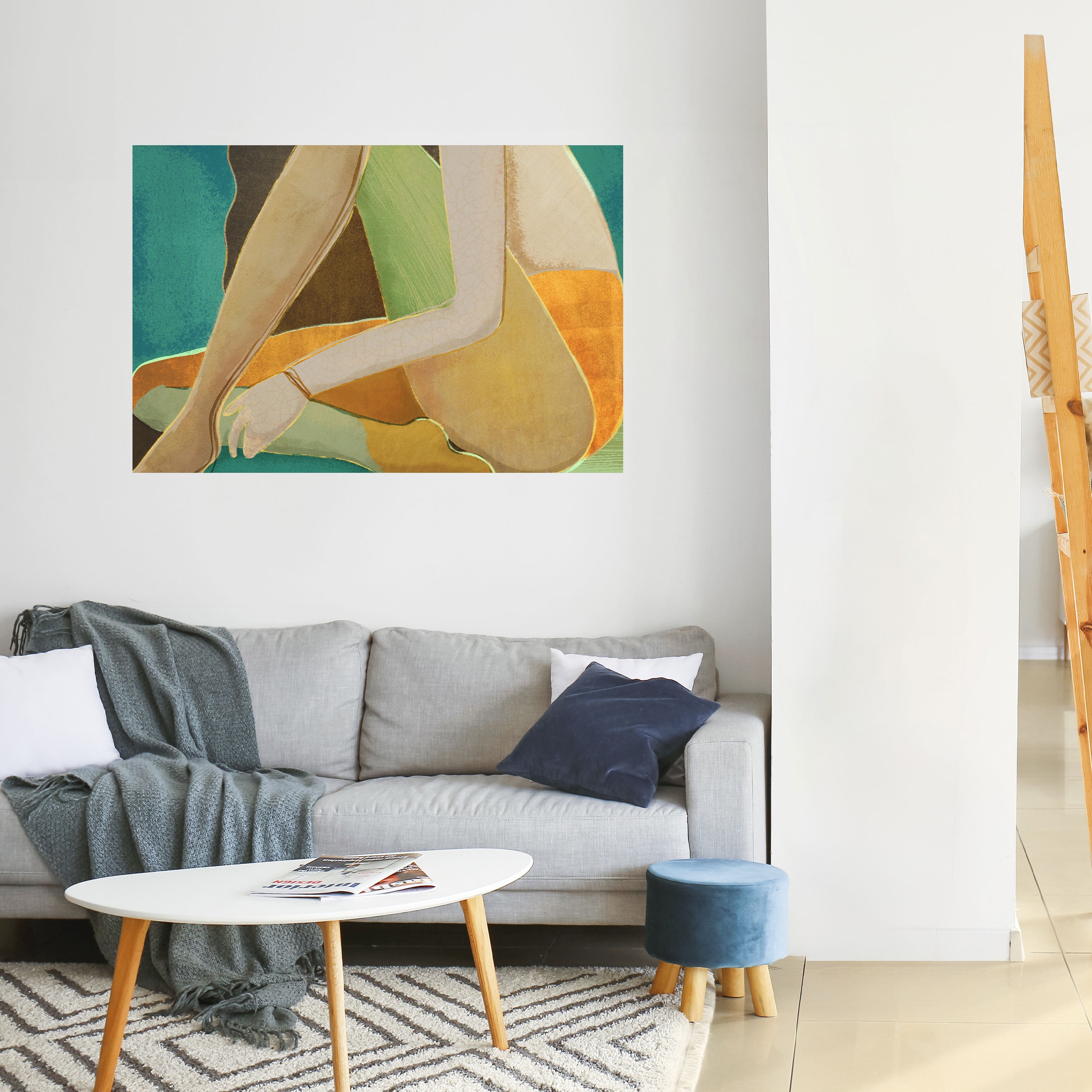 ESPERANDO EL AMOR Póster horizontal autoadhesivo