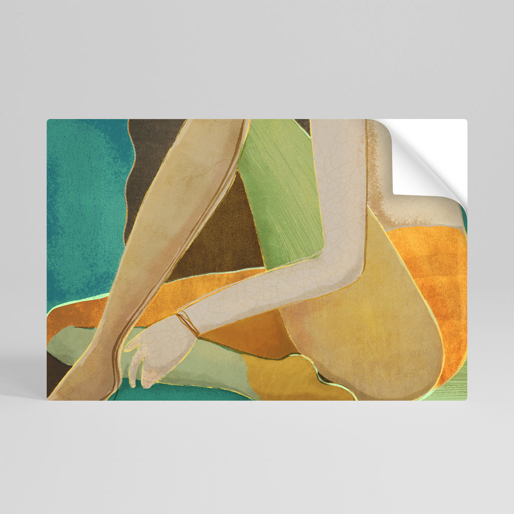 ESPERANDO EL AMOR Póster horizontal autoadhesivo