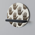 SEE MORE Estante Redondo Decorativo en Acabado Negro