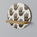 SEE MORE Estante Redondo Decorativo en Efecto Roble