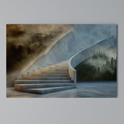 STEPS TO SERENITY Cuadro en lienzo horizontal