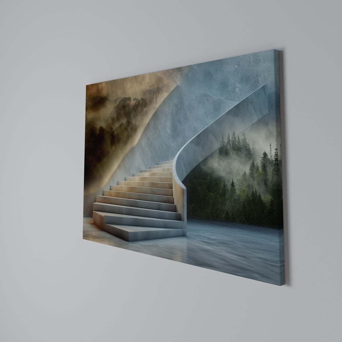 STEPS TO SERENITY Cuadro en lienzo horizontal