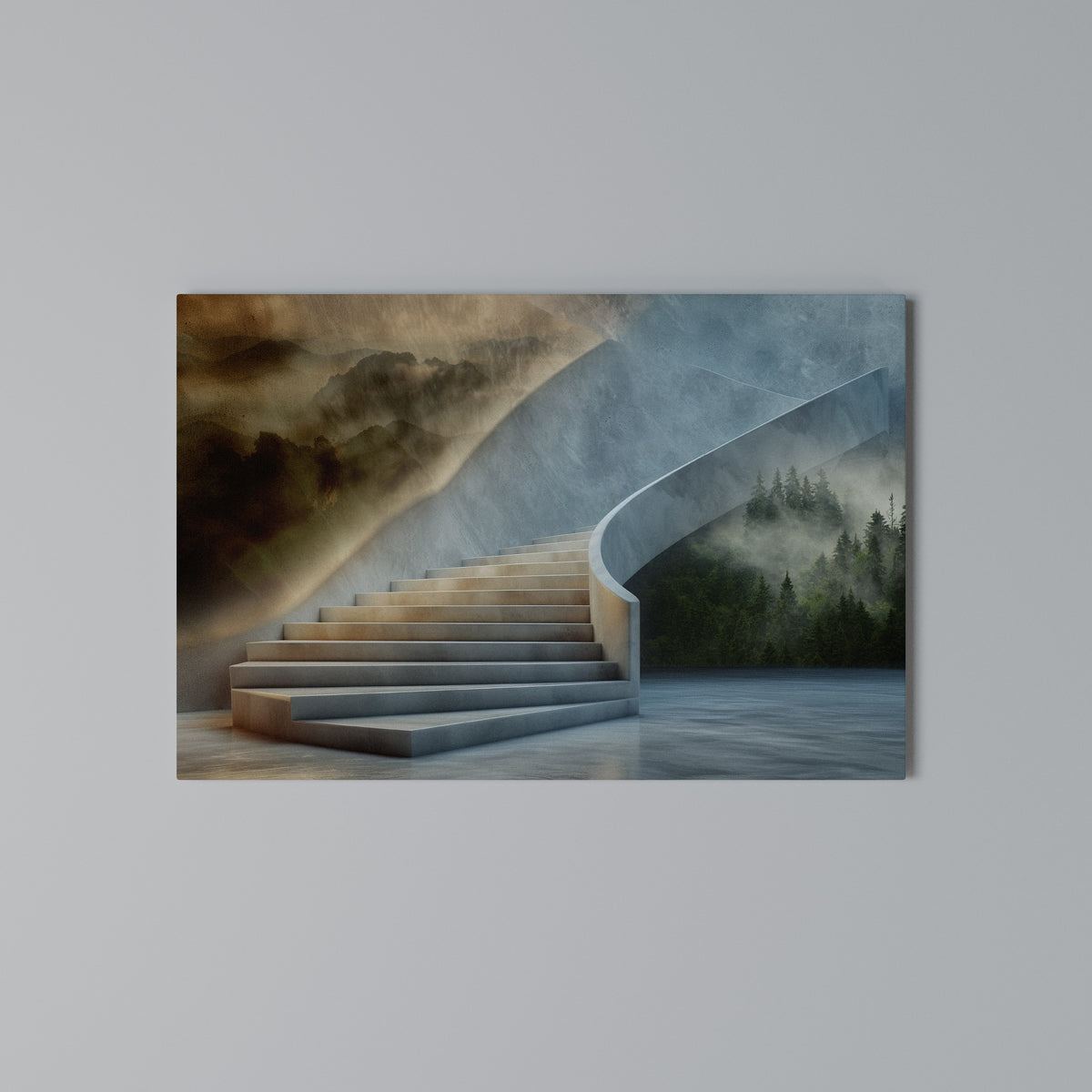 STEPS TO SERENITY Cuadro en lienzo horizontal