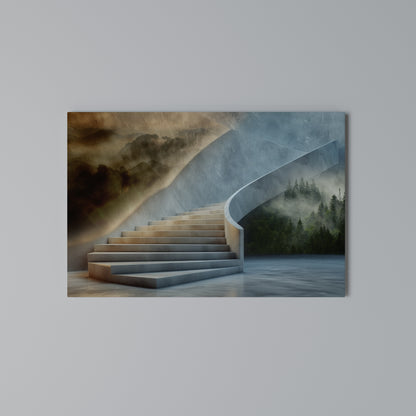 STEPS TO SERENITY Cuadro en lienzo horizontal