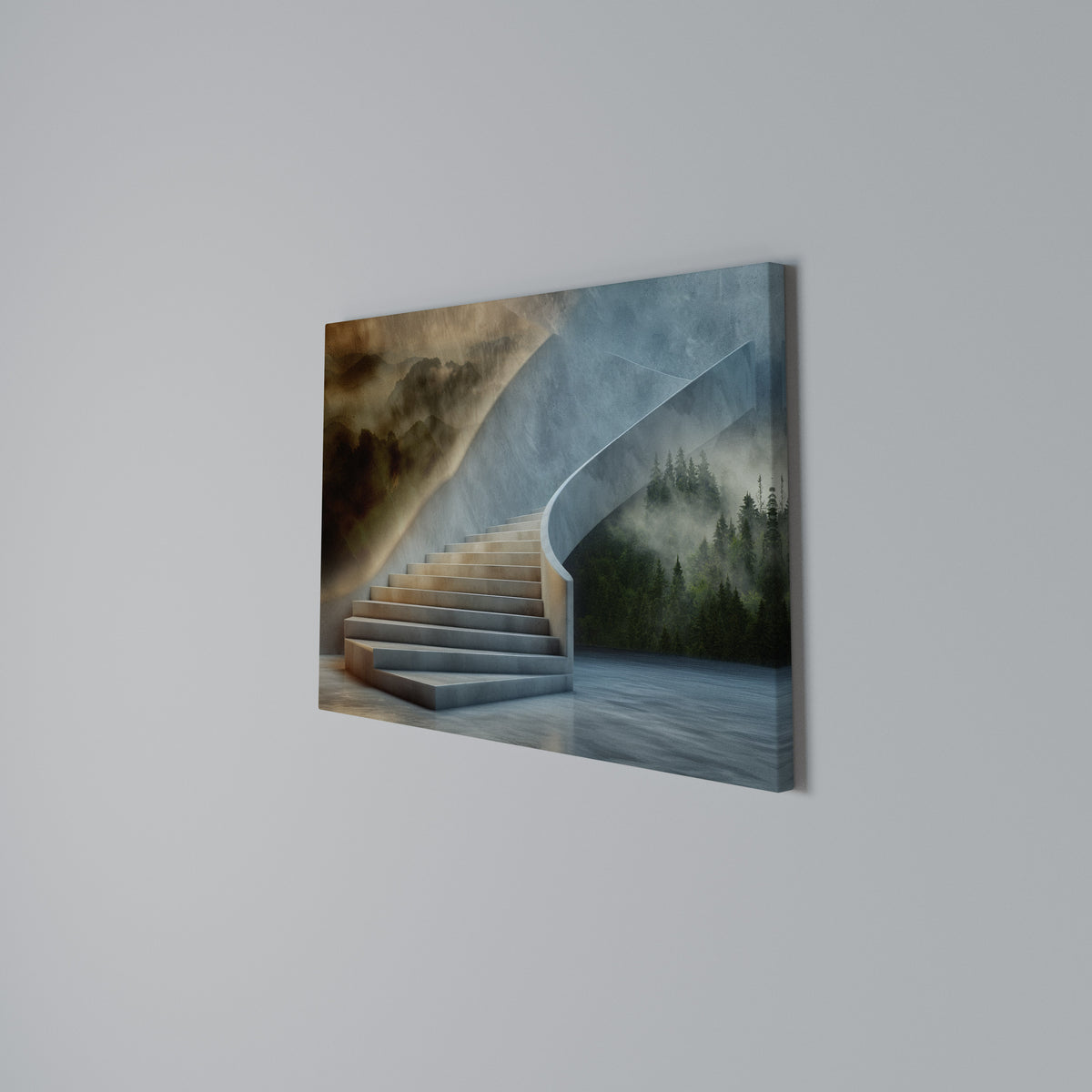 STEPS TO SERENITY Cuadro en lienzo horizontal