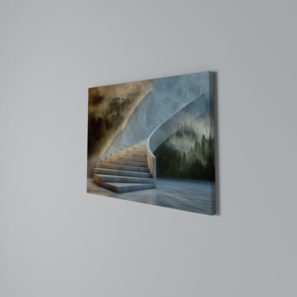 STEPS TO SERENITY Cuadro en lienzo horizontal