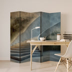 STEPS TO SERENITY Biombo Decorativo de 5 Paneles