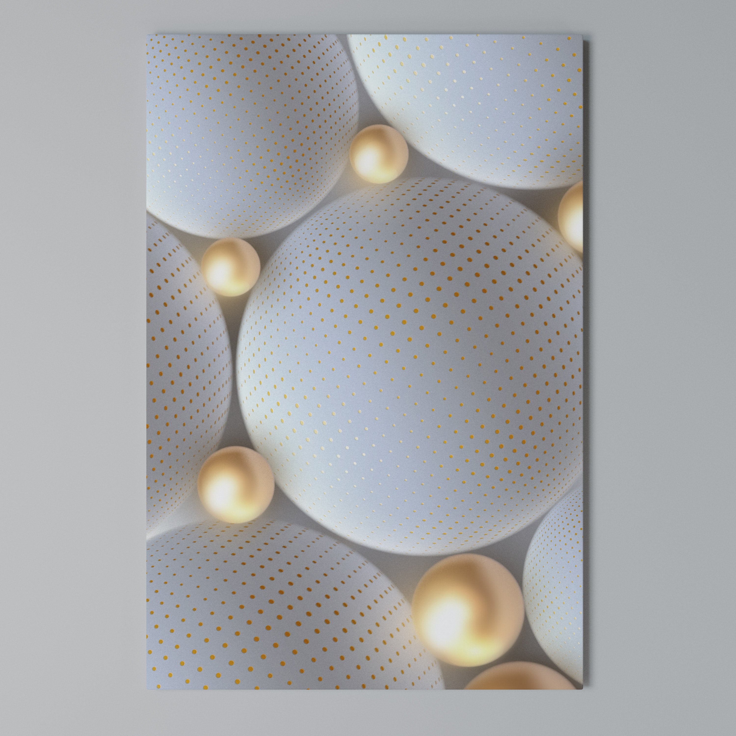 LUMINOUS SPHERICAL HARMONY Cuadro en lienzo vertical