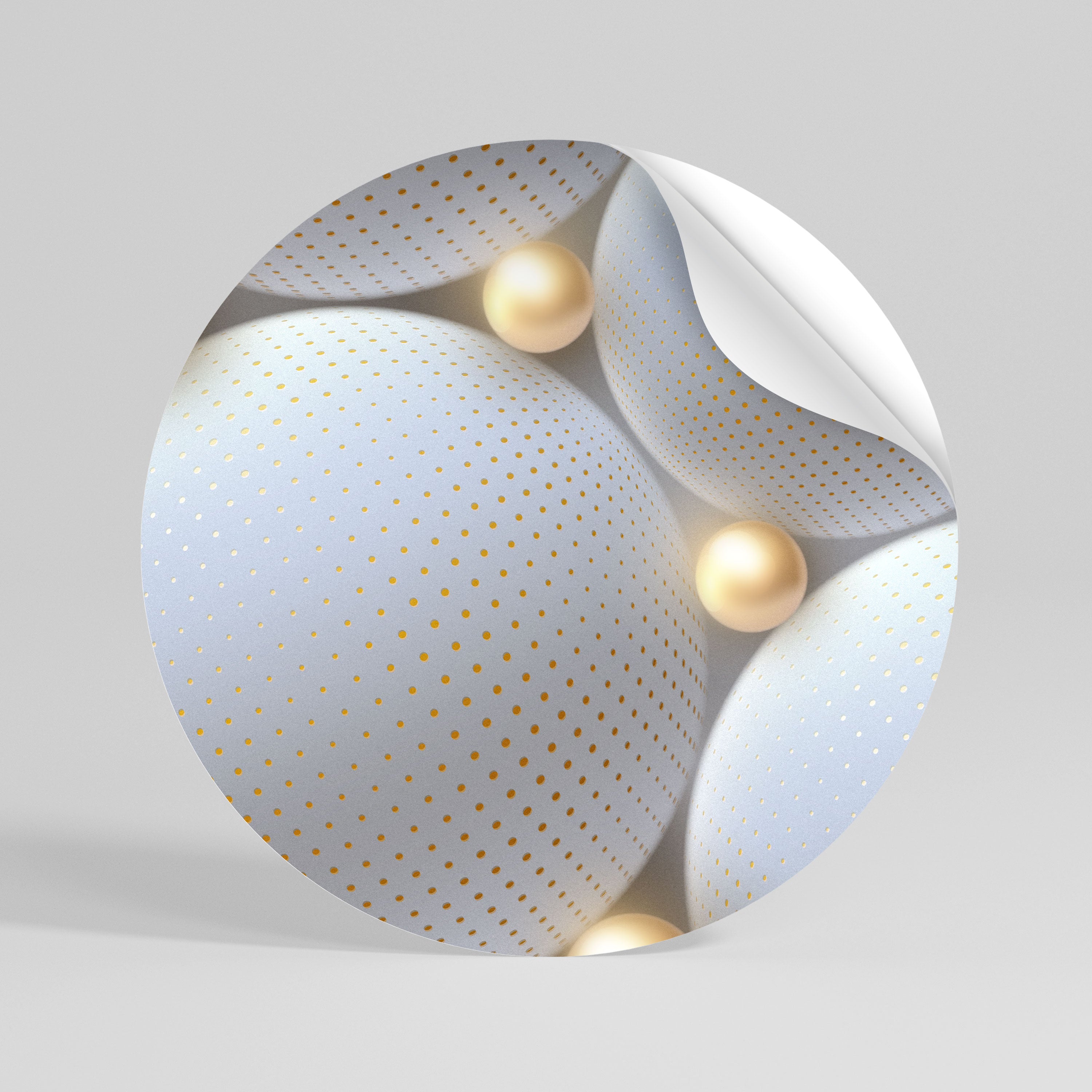 LUMINOUS SPHERICAL HARMONY Vinilo adhesivo redondo