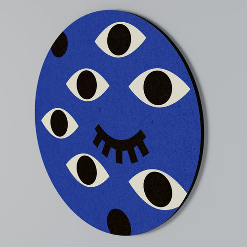 UNDER CONTROL Round Wall Art