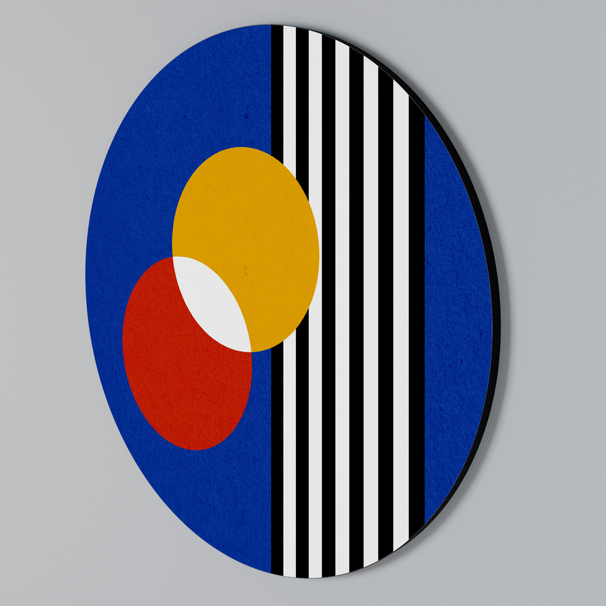 GEOMETRIC HARMONY Arte de pared redondo