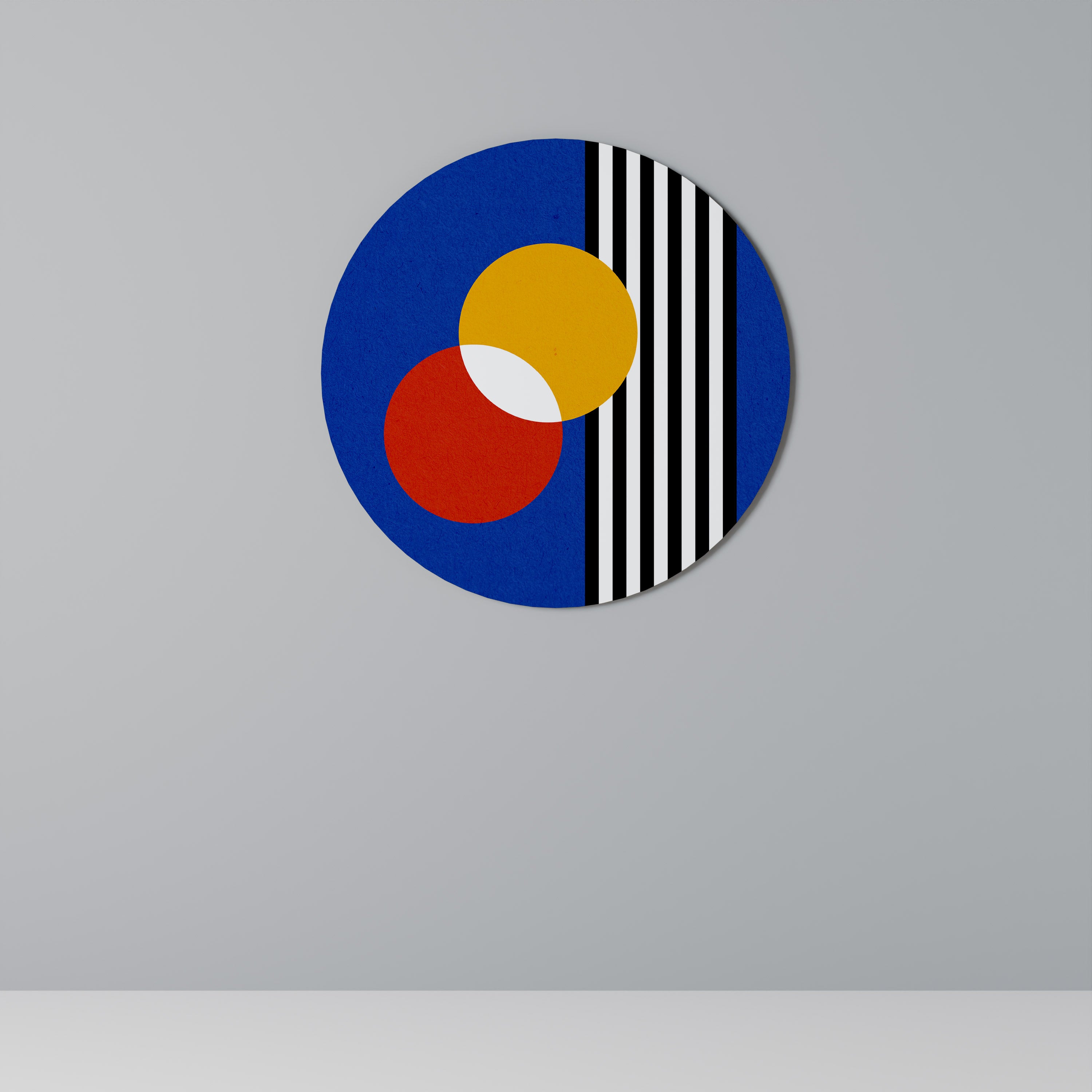 GEOMETRIC HARMONY Round Wall Art